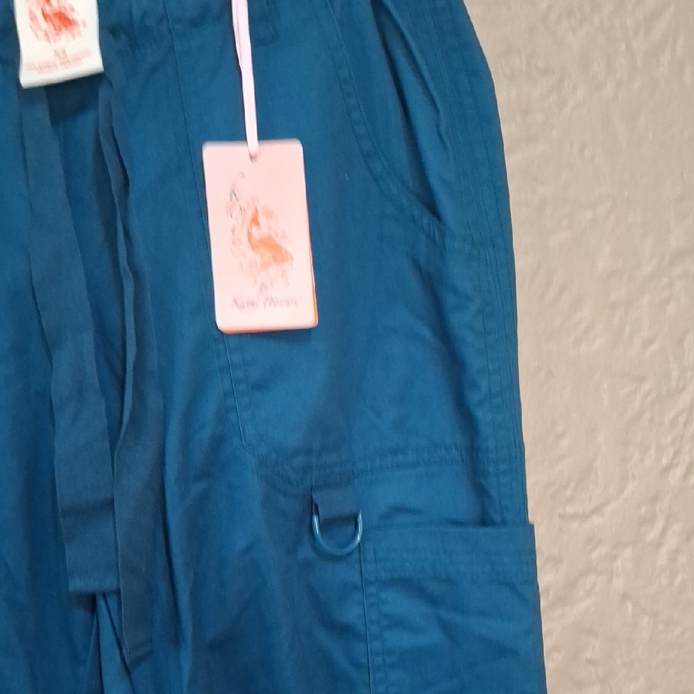 Koi Blue Cargo Pants with Adjustable Waist - Picture 4 of 8